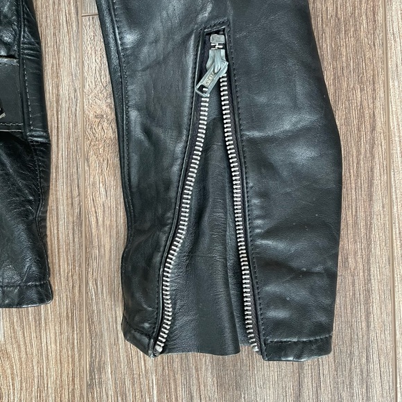 Vintage Black Leather Jacket | Small - Picture 5 of 7